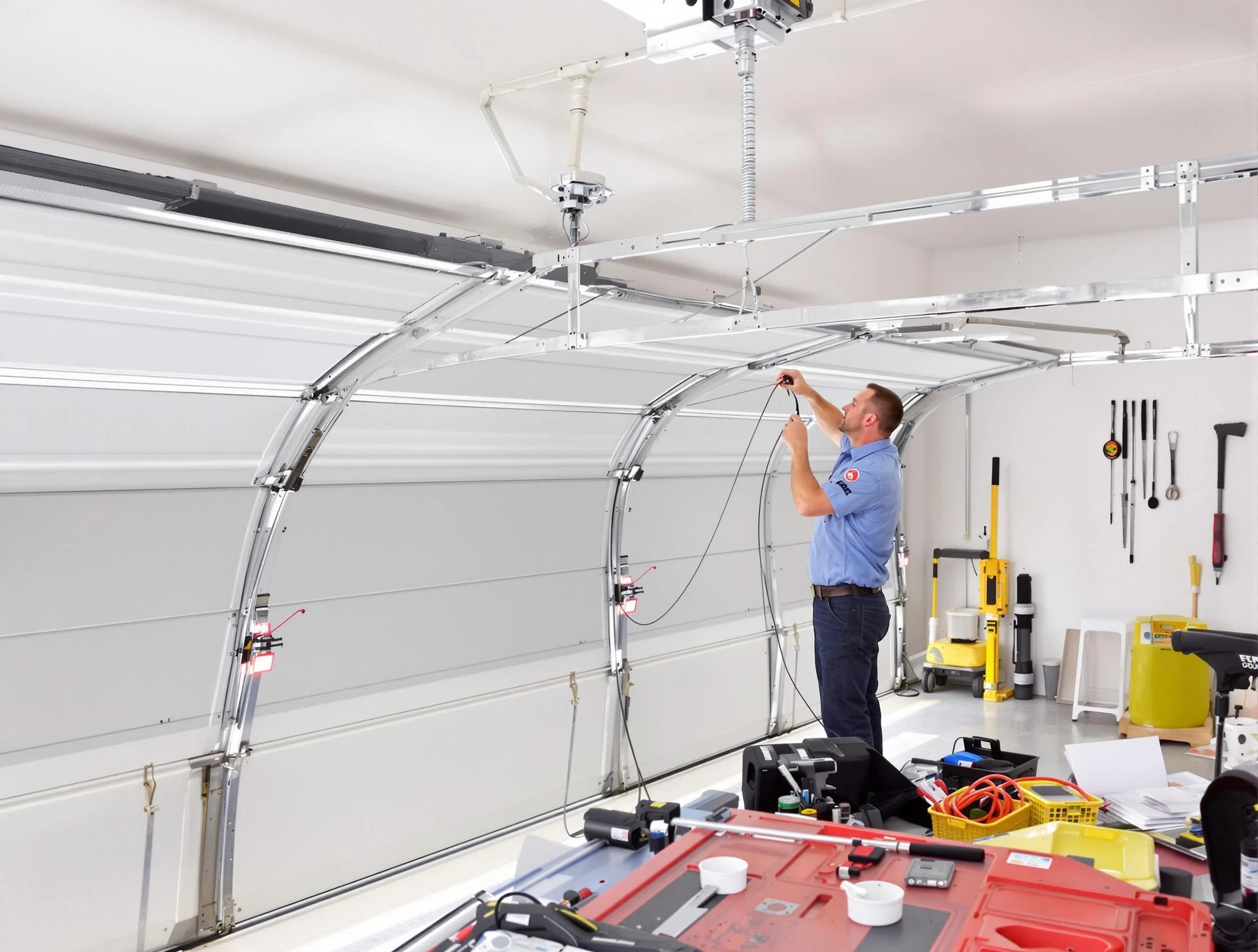 Garage door cable repair service by Clarkston Garage Door Repair in Clarkston