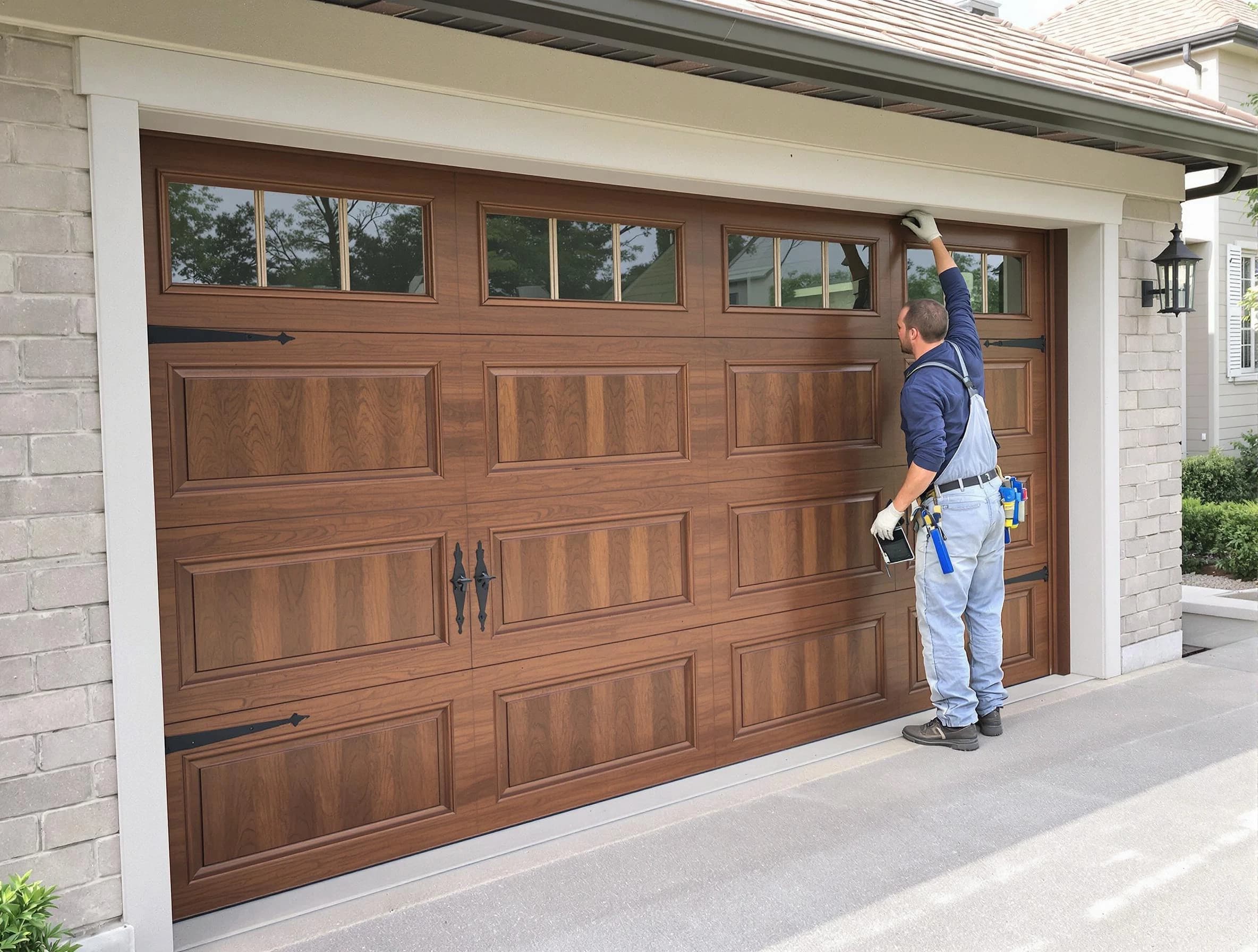 Custom garage door showcase by Clarkston Garage Door Repair in Clarkston