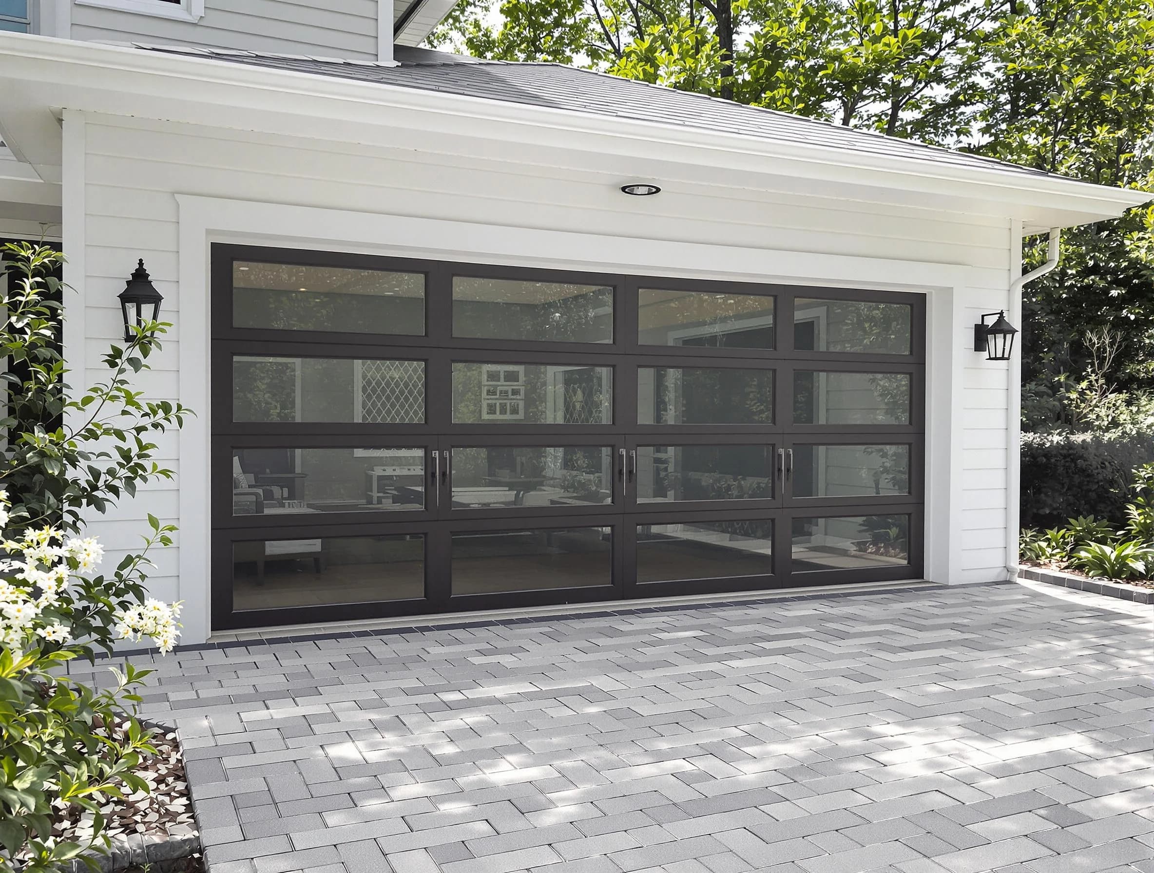 Clarkston Garage Door Repair design specialist presenting custom garage door options to Clarkston homeowner
