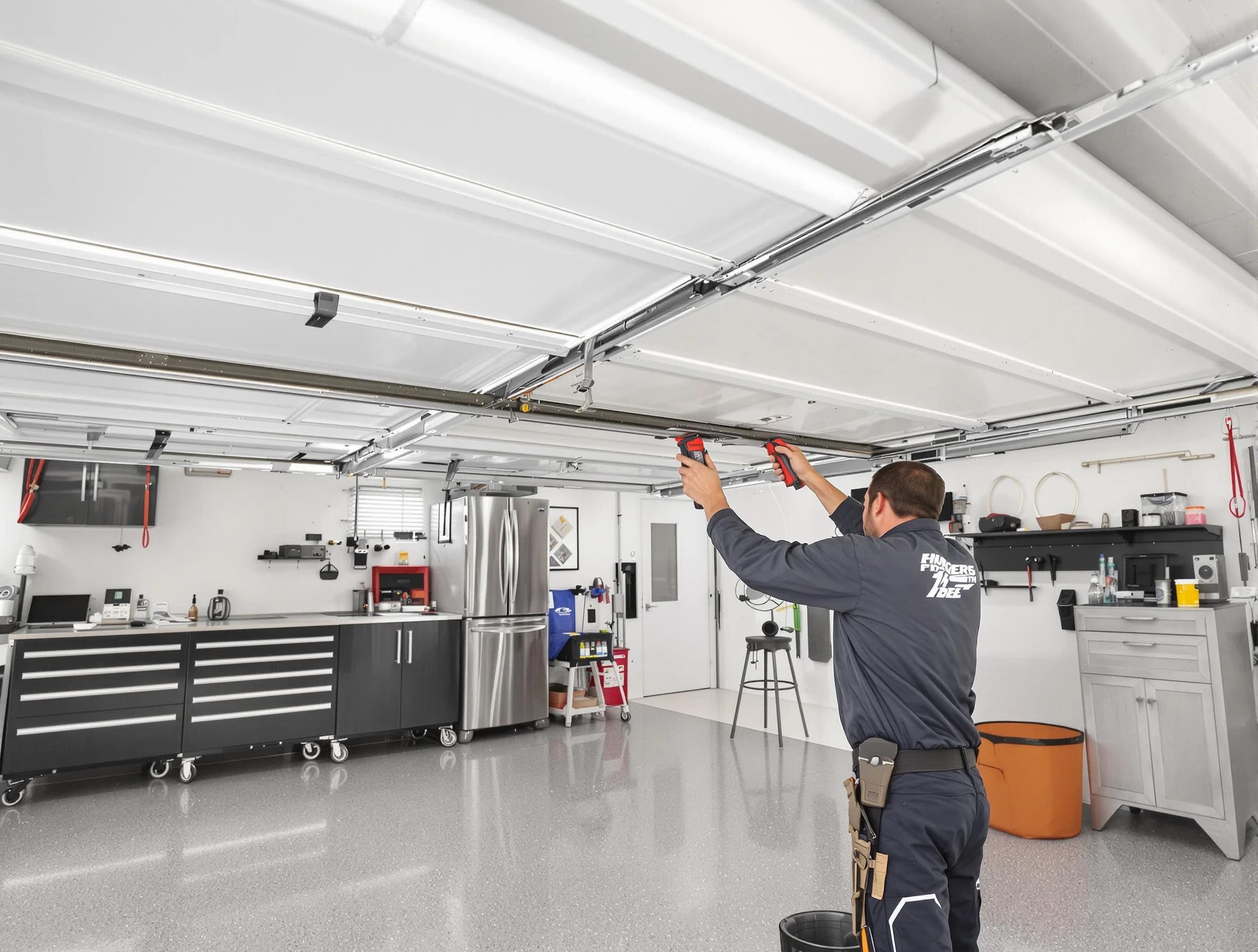 Overhead garage door repair service by Clarkston Garage Door Repair in Clarkston