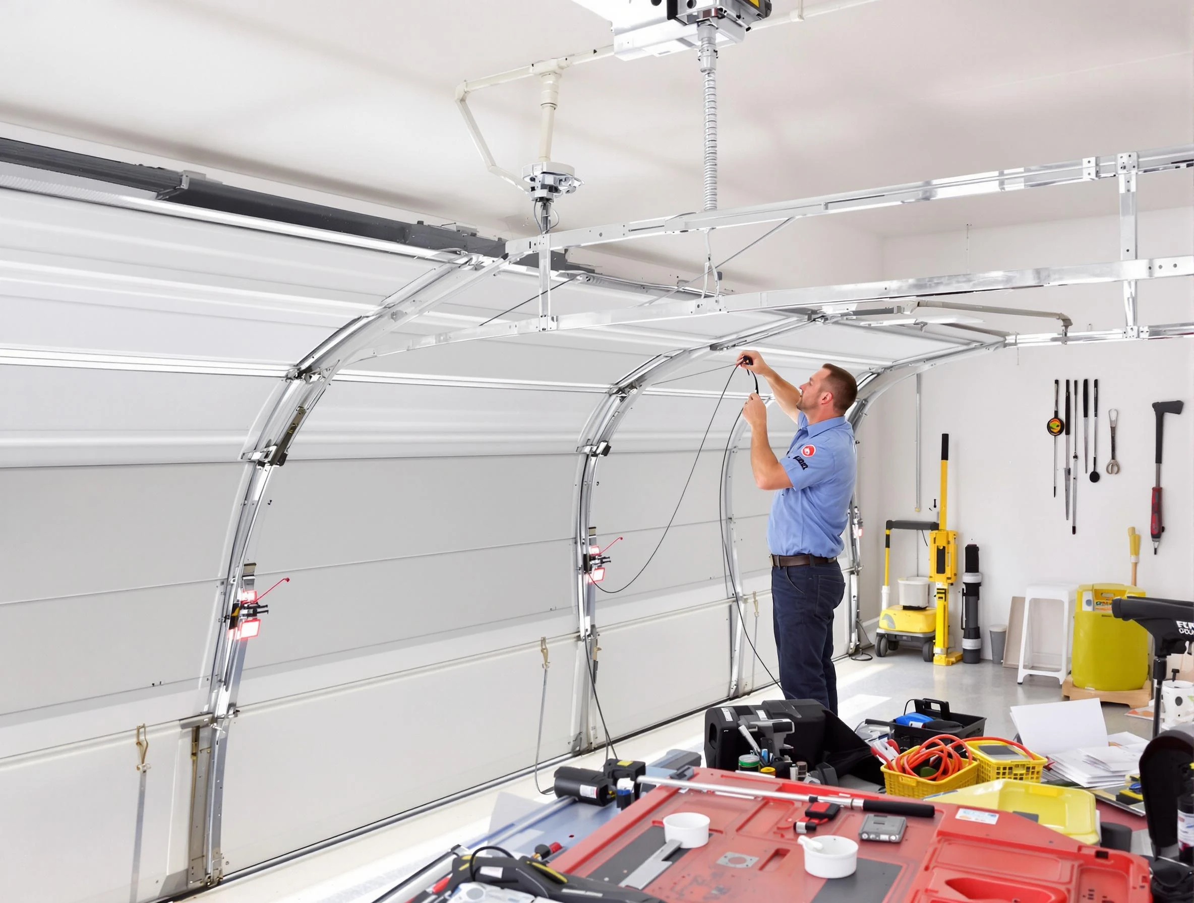 Garage door cable repair service by Clarkston Garage Door Repair in Clarkston